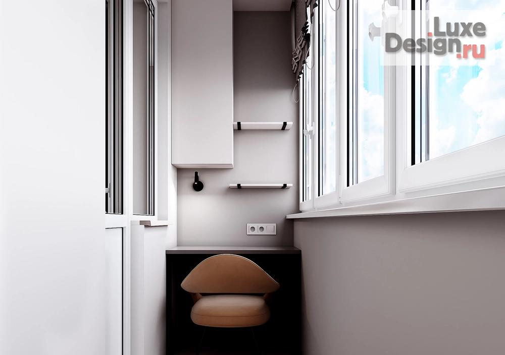 Дизайн интерьера однокомнатной квартиры "Светлый дизайн квартиры-студии" (фото 9)