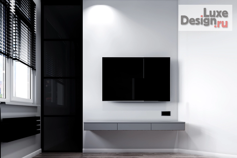 Дизайн интерьера двухкомнатной квартиры "Серые тона в дизайне двухкомнатной квартиры" (фото 9)