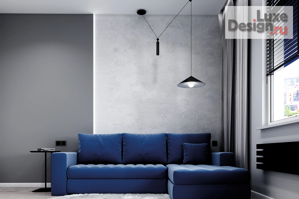 Дизайн интерьера двухкомнатной квартиры "Серые тона в дизайне двухкомнатной квартиры" (фото 10)