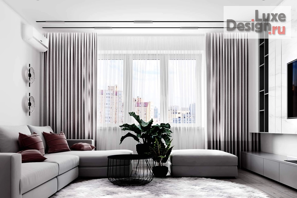 Дизайн интерьера двухкомнатной квартиры "Светлый дизайн квартиры" (фото 2)