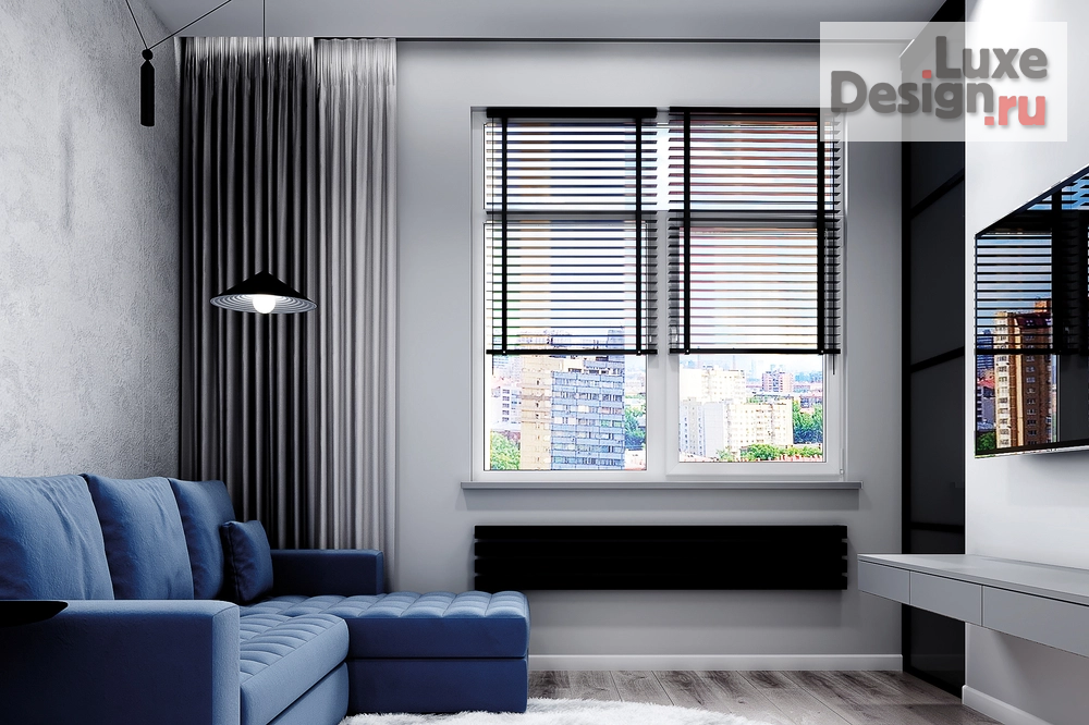 Дизайн интерьера двухкомнатной квартиры "Серые тона в дизайне двухкомнатной квартиры" (фото 11)