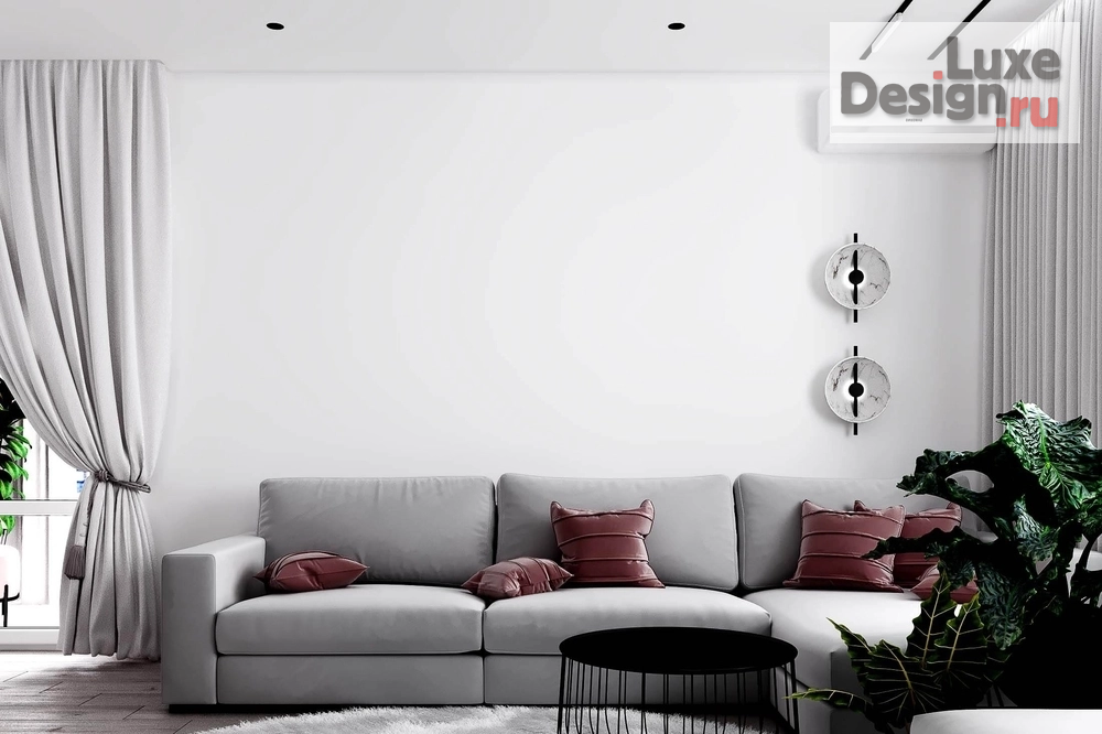 Дизайн интерьера двухкомнатной квартиры "Светлый дизайн квартиры" (фото 3)