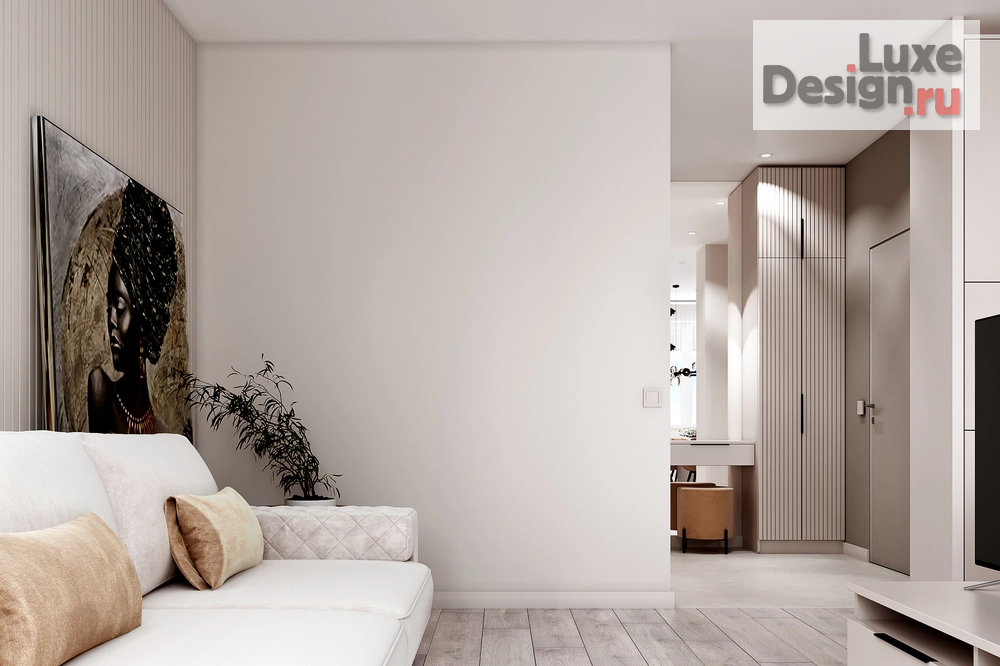 Дизайн интерьера однокомнатной квартиры "Светлый дизайн квартиры-студии" (фото 7)
