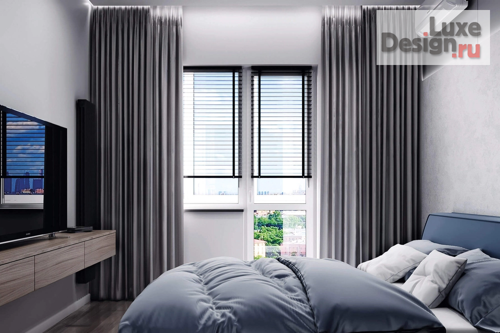 Дизайн интерьера двухкомнатной квартиры "Серые тона в дизайне двухкомнатной квартиры" (фото 8)