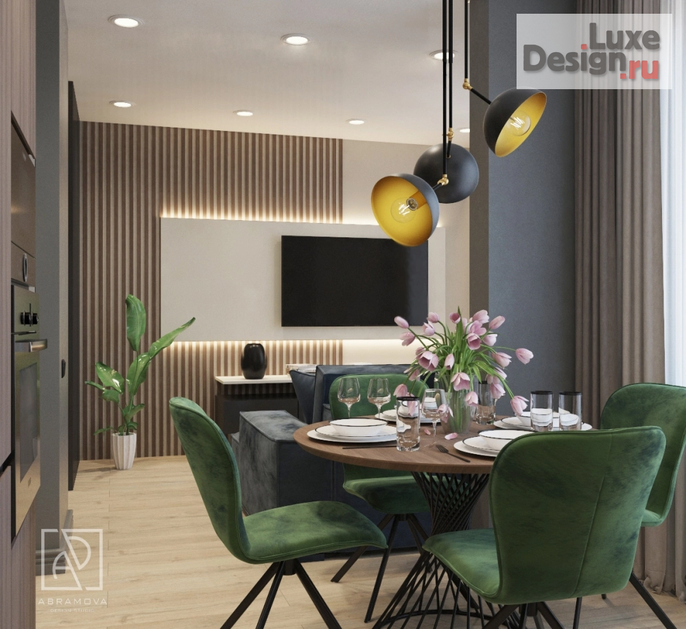 Дизайн интерьера однокомнатной квартиры "1-комнатная квартира ЖК "Тенистая" г.Москва" (фото 3)