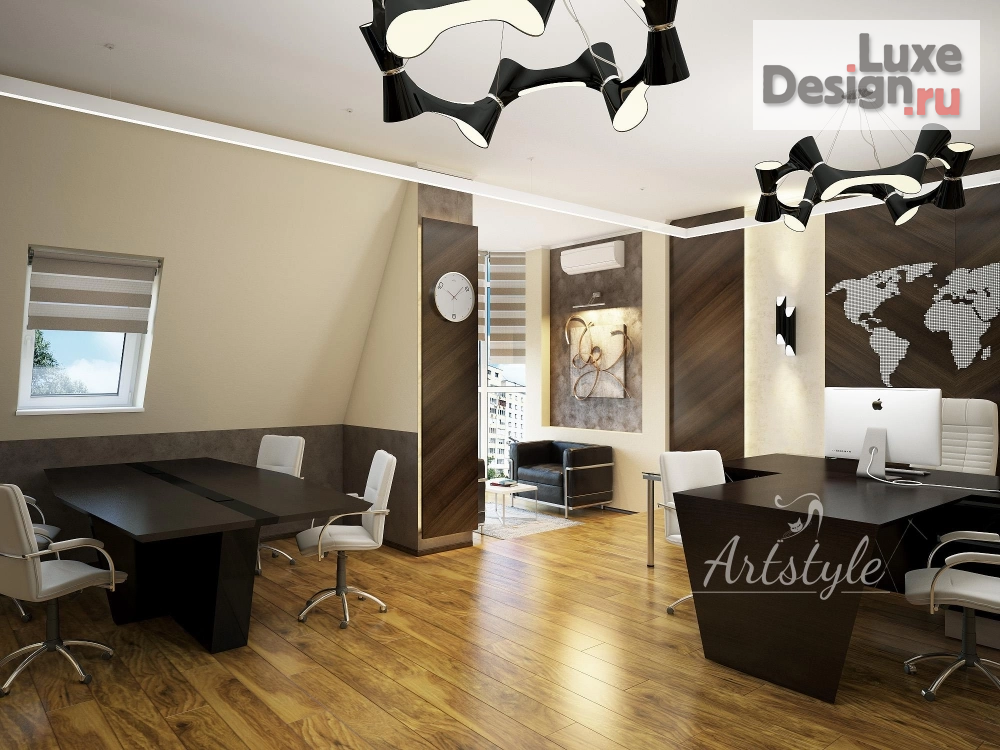 Дизайн интерьера кабинета "Кабинет руководителя" (фото 3)