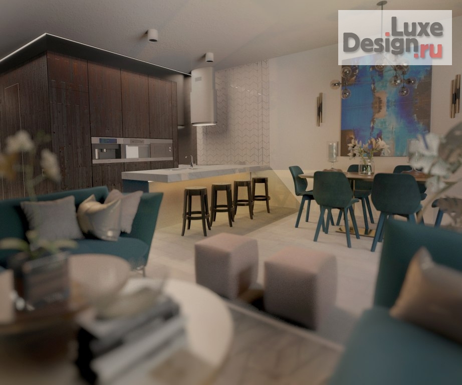 Дизайн интерьера гостиной "Дизайн-проект гостиной" (фото 3)