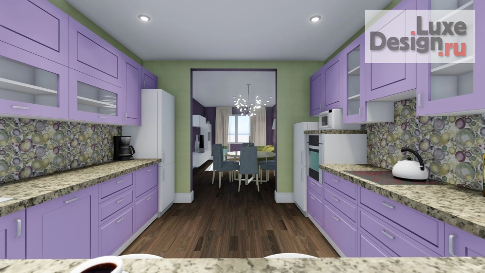 Дизайн интерьера кухни "Интерьер кухни и гостиной" (фото 4)