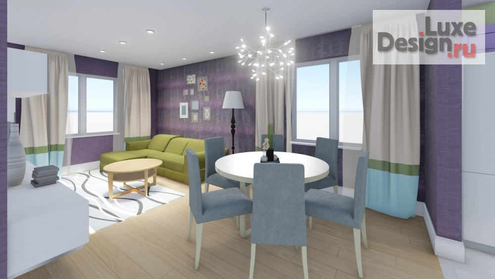 Дизайн интерьера кухни "Интерьер кухни и гостиной" (фото 5)