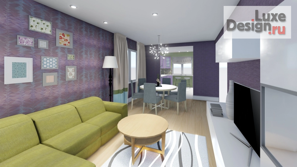 Дизайн интерьера кухни "Интерьер кухни и гостиной" (фото 6)