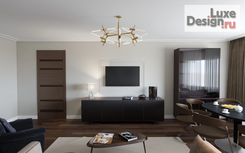 Дизайн интерьера двухкомнатной квартиры "Двушка в Москве" (фото 6)