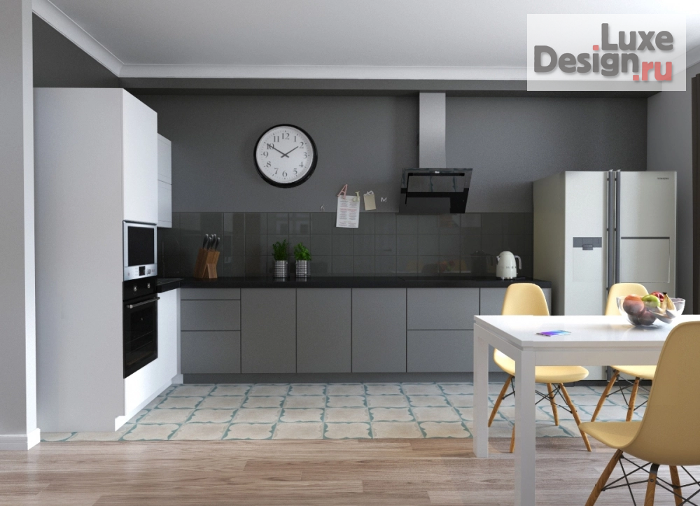 Дизайн интерьера двухкомнатной квартиры "Открытая студия" (фото 4)