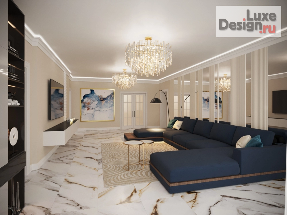 Дизайн интерьера гостиной "Выбираем диван" (фото 3)