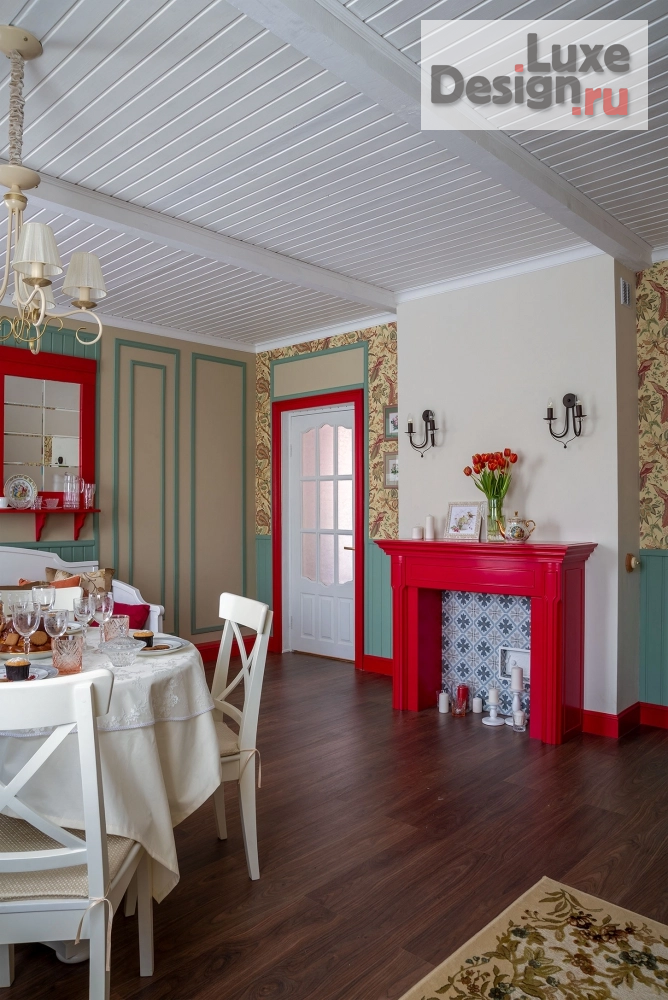 Дизайн интерьера гостиной "На крыльях радости" (фото 2)