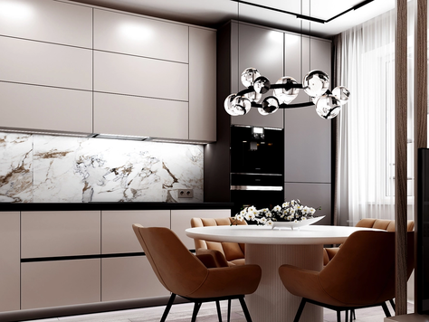 Дизайн интерьера однокомнатной квартиры в Орле "Светлый дизайн квартиры-студии"