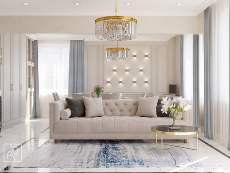 Дизайн интерьера двухкомнатной квартиры в Орле "2-х комнатная квартира в Классическом стиле"